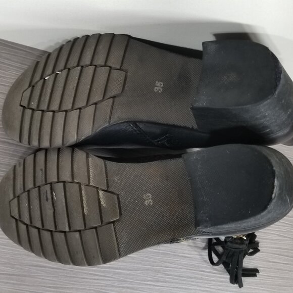 Pikolinos Tassel Zip, Cap Toe Booties, Black Leather, Womens Size 5 M / 35 - Picture 11 of 11